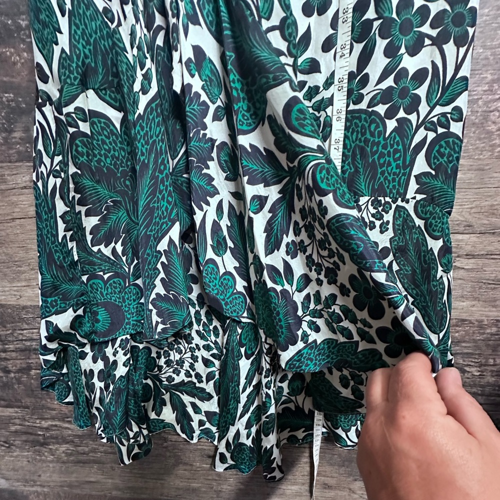 J. Crew Teal and White One-Shoulder Floral Dress - Picture 14 of 15